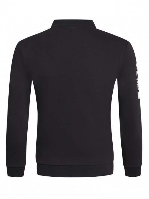Толстовка из хлопка на молнии Bikkembergs - Обтравка1
