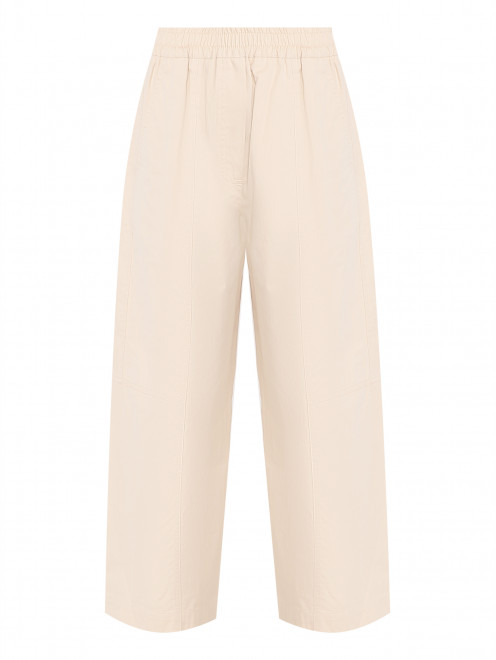 Брюки из хлопка на резинке Weekend Max Mara - Общий вид