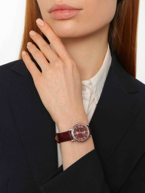 Часы кварцевые на ремне из телячьей кожи Tissot - МодельОбщийВид