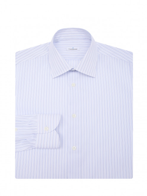 Рубашка из хлопка с узором полоска Giampaolo - Общий вид