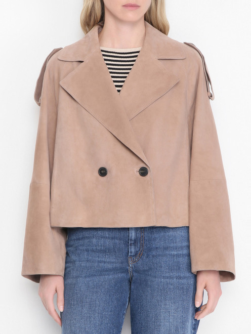 Куртка из замшевой кожи Weekend Max Mara - МодельВерхНиз