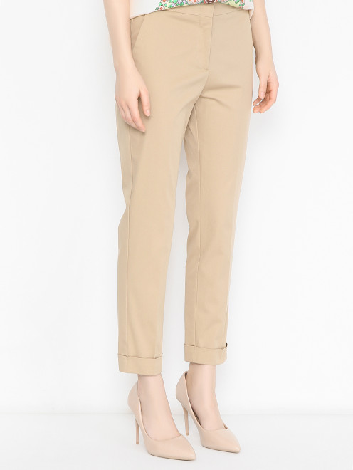 Базовые брюки из хлопка Etro - МодельВерхНиз