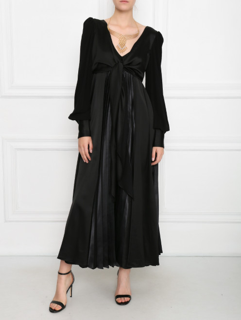 Колье золотого металла со стразами Alberta Ferretti - МодельОбщийВид