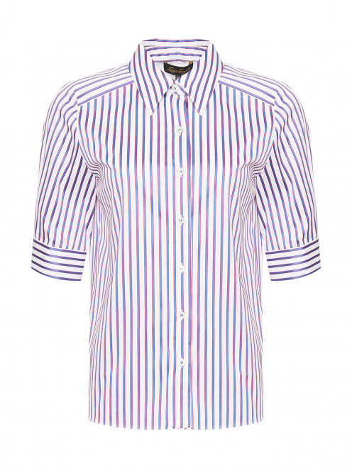 Рубашка из хлопка с узором полоска Luisa Spagnoli - Общий вид