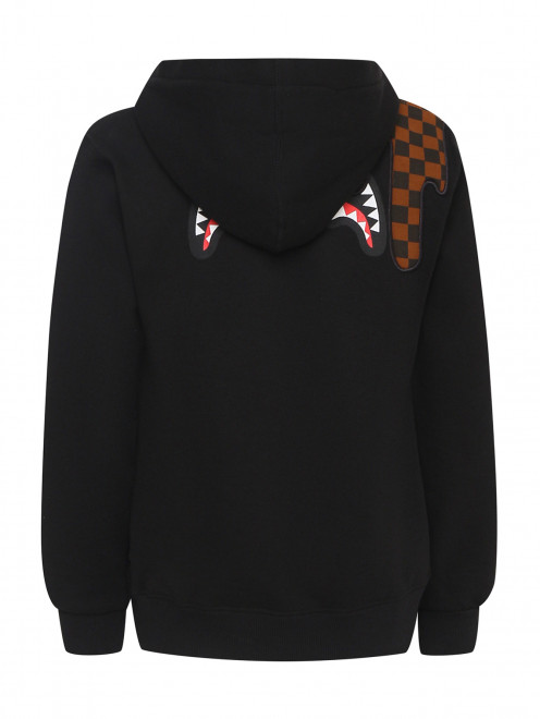 Толстовка из хлопка с вышивкой Sprayground - Обтравка1