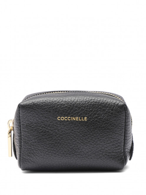 Косметичка из кожи с логотипом Coccinelle - Общий вид