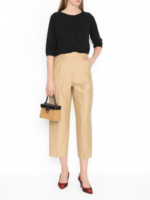 Укороченный кардиган из хлопка Max Mara - МодельОбщийВид