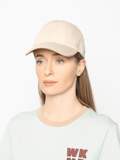 Бейсболка из вискозы с логотипом Max Mara - МодельОбщийВид