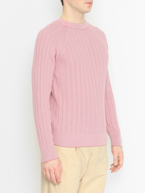 Джемпер из хлопка с вышивкой Piacenza Cashmere 1733 - МодельВерхНиз