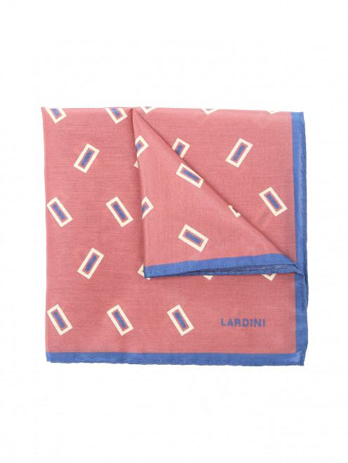 Платок из шелка и хлопка с узором LARDINI - Общий вид