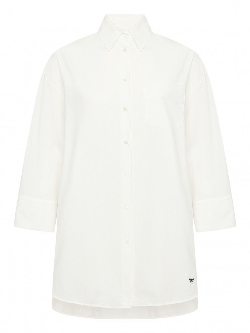 Удлиненная рубашка из хлопка Weekend Max Mara - Общий вид