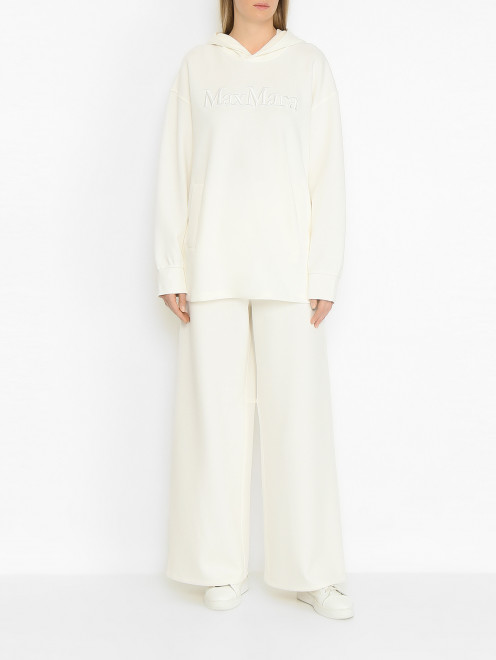 Удлиненная толстовка с логотипом Max Mara - МодельОбщийВид