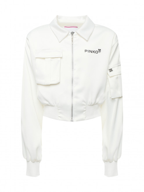 Куртка на молнии с принтом PINKO - Общий вид