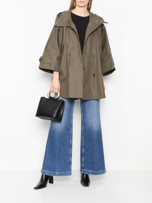 Плащ свободного кроя из хлопка с капюшоном Weekend Max Mara - МодельОбщийВид