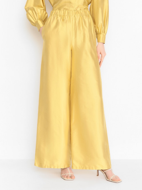Широкие брюки из шелка Max Mara - МодельВерхНиз