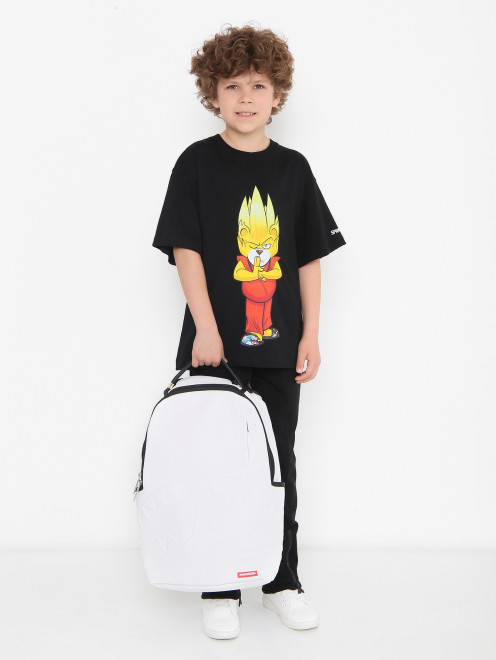 Комбинированный рюкзак с логотипом Sprayground - МодельОбщийВид