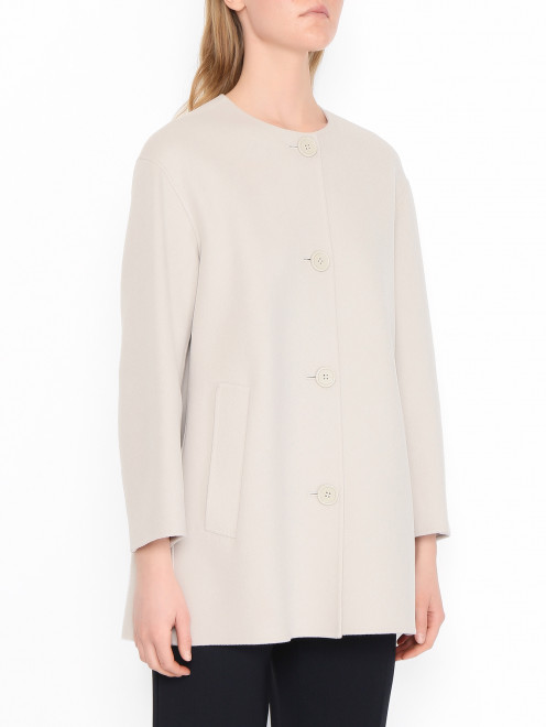 Полупальто из шерсти Max Mara - МодельВерхНиз