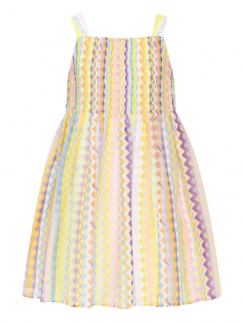 Платье из хлопка с узором Missoni - Общий вид