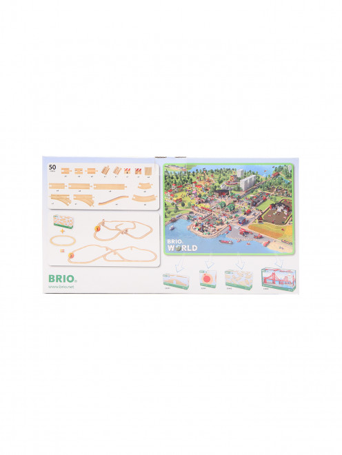 Игровой набор -детали и секции железнодорожного полотна BRIO - Обтравка1