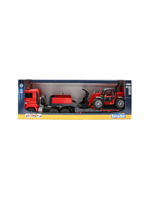 Машинка - грузовик man с погрузчиком manitou Bruder - Общий вид
