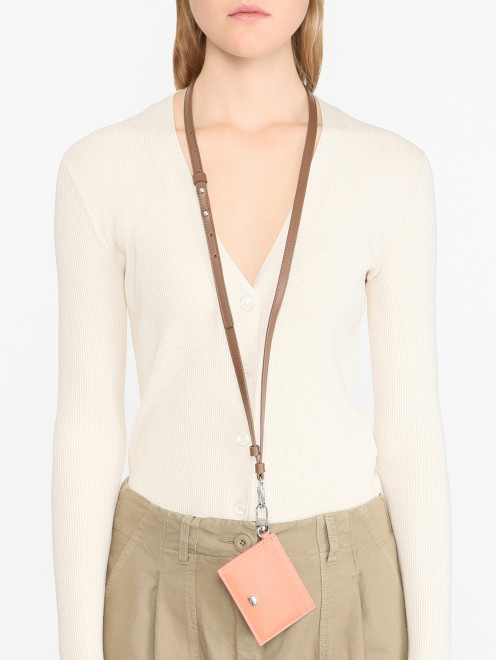 Ремень для визитницы из кожи Weekend Max Mara - МодельОбщийВид