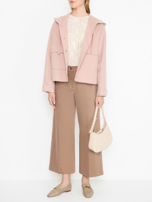 Полупальто из шерсти на кнопках Weekend Max Mara - МодельОбщийВид