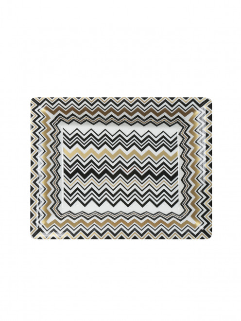 Поднос прямоугольный с узором Missoni - Общий вид