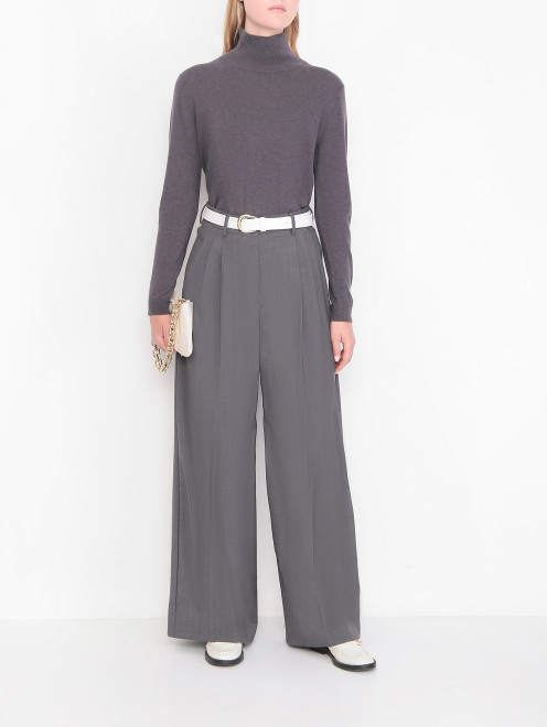Брюки из шерсти с карманами Weekend Max Mara - МодельОбщийВид