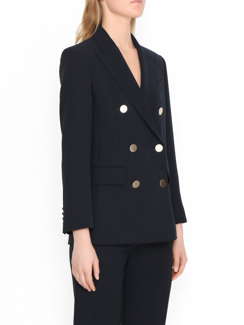 Двубортный жакет из шерсти Max Mara - МодельВерхНиз