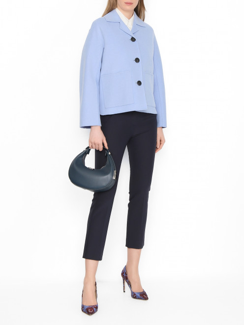 Полупальто из шерсти с карманами Weekend Max Mara - МодельОбщийВид