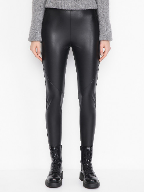 Брюки длины 7/8 из эко-кожи Ermanno Scervino - МодельВерхНиз