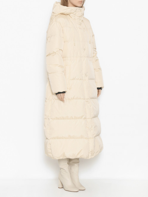 Длинный пуховик с капюшоном Weekend Max Mara - МодельВерхНиз