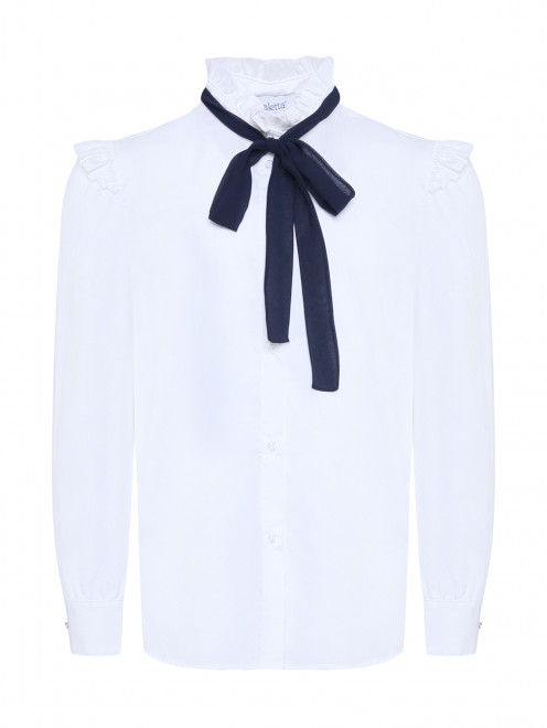 Блуза с оборкой на рукавах Aletta Couture - Общий вид
