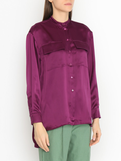 Блуза из шелка с накладными карманами Max&Co - МодельВерхНиз