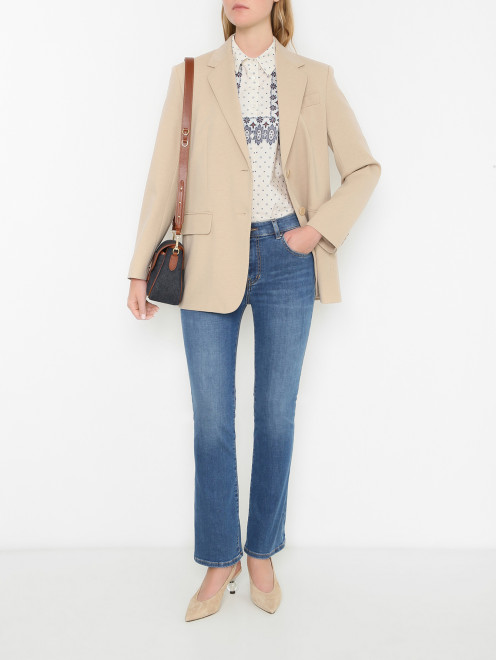 Однобортный трикотажный жакет Weekend Max Mara - МодельОбщийВид