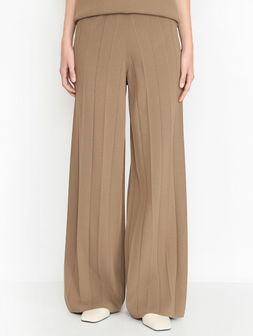 Трикотажные брюки на резинке Max Mara - МодельВерхНиз