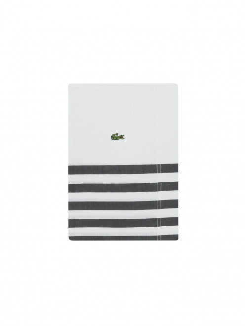 Наволочка из хлопка с узором полоска Lacoste - Обтравка1