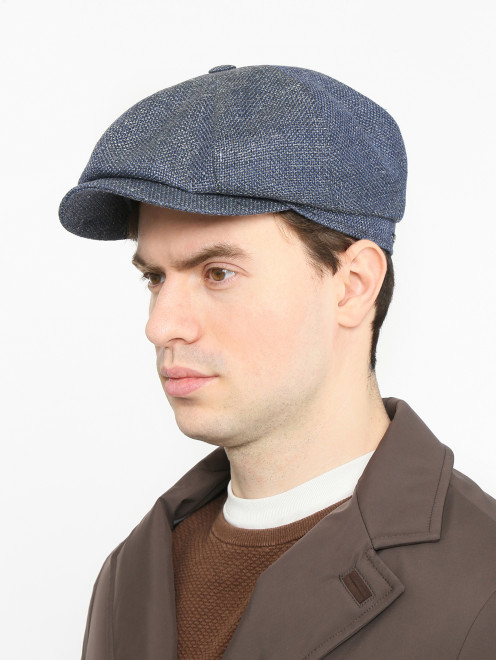 Кепка из шерсти с узором Stetson - МодельОбщийВид