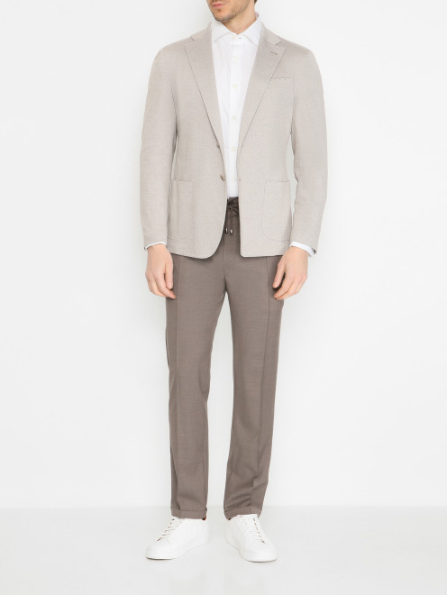 Пиджак из хлопка с карманами Doriani Cashmere - МодельОбщийВид
