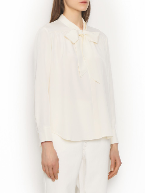 Шелковая блуза с бантом Laurel - МодельВерхНиз