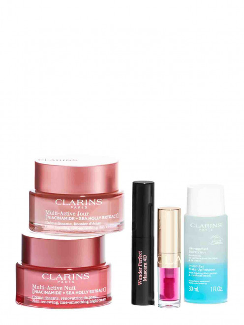 Набор в косметичке Multi-Active Collection, 2*50+30+3+1,4 мл Clarins - Общий вид