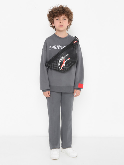 Поясная сумка с принтом Sprayground - МодельОбщийВид