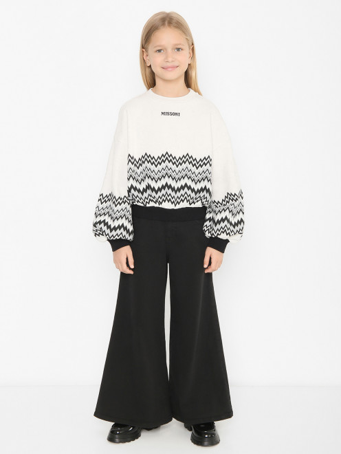 Свитшот с принтом и монограммой Missoni - МодельОбщийВид