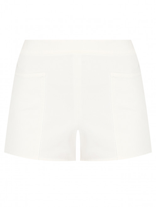 Короткие шорты из хлопка и эластана Max Mara - Общий вид