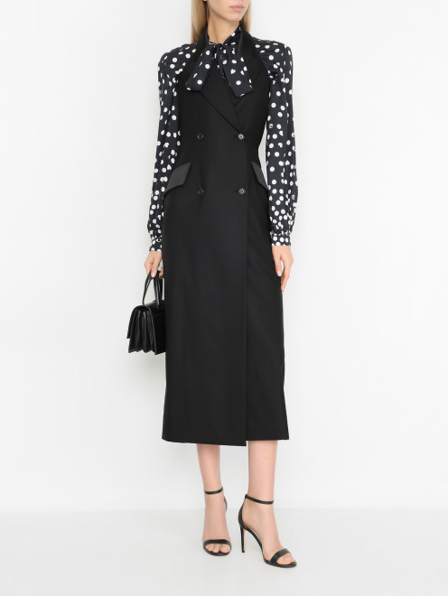 Платье - жилет из шерсти  Moschino - МодельОбщийВид