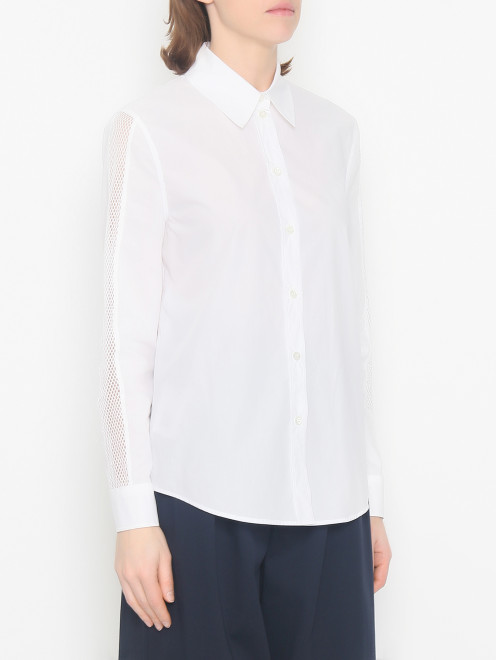 Рубашка из хлопка с длинными рукавами Moschino Boutique - МодельВерхНиз