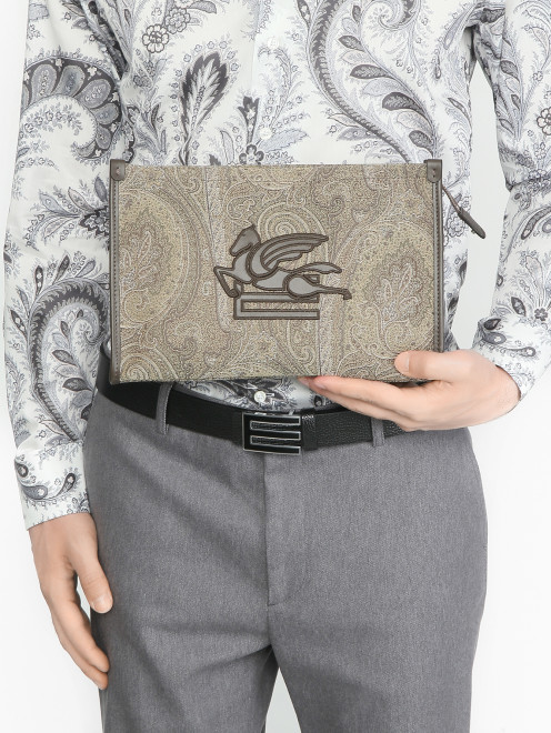 Косметичка с узором пейсли Etro - МодельОбщийВид