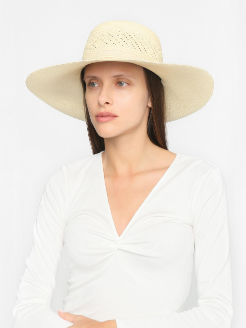 Соломенная шляпа с логотипом Alberta Ferretti - МодельОбщийВид