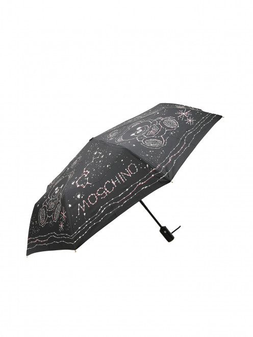 Складной зонт с принтом мишка Moschino - Общий вид
