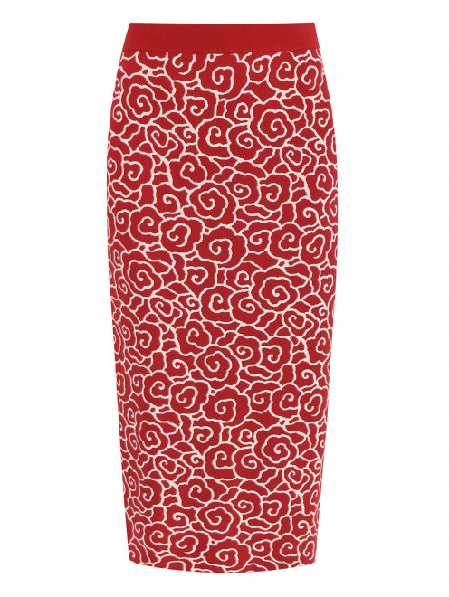 Трикотажная юбка-карандаш с узором Weekend Max Mara - Общий вид